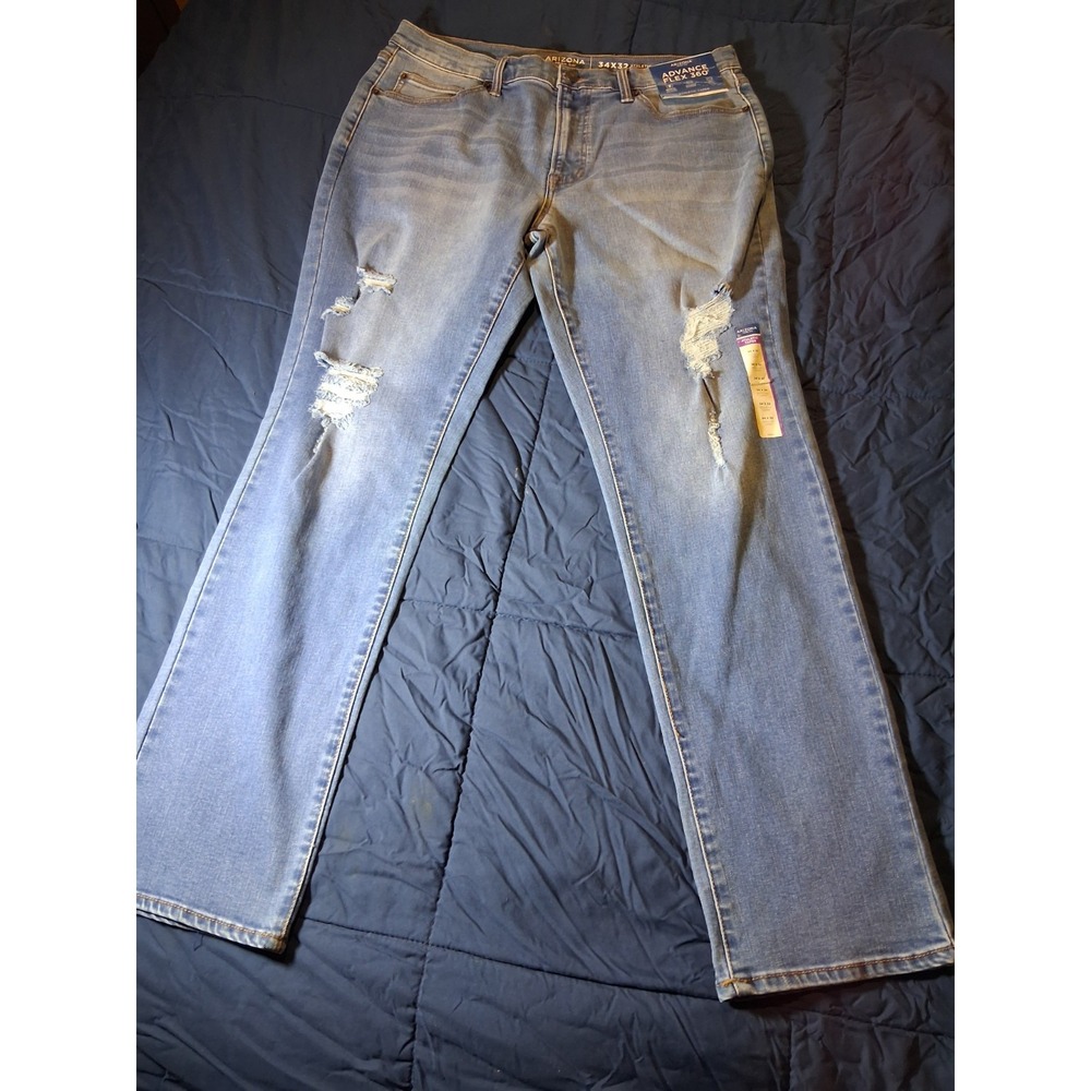 Arizona Jean Co. Men's Advance Flex 360 Athletic‎ Taper Fit Jeans Size 34x32